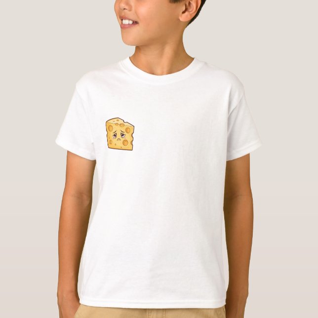 Sorgligt ostkile tecknat för barn t shirt (Framsida)