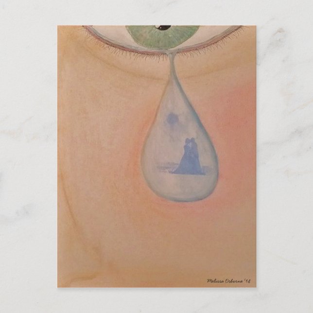 sorgligt vykort för minne (Framsida)