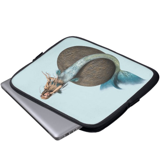 Sorgsen Havfrue Laptop Sleeve (Framre botten)