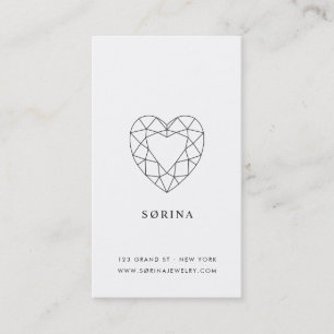 Sørina Jewelry Logotyp Moonstone Affärskort Visitkort