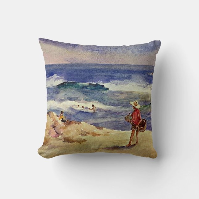 Sorolla - Boy på Sand Kudde (Framsida)