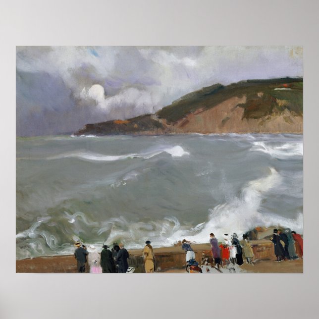 Sorolla - Breakwater, San Sebastian Poster (Framsidan)