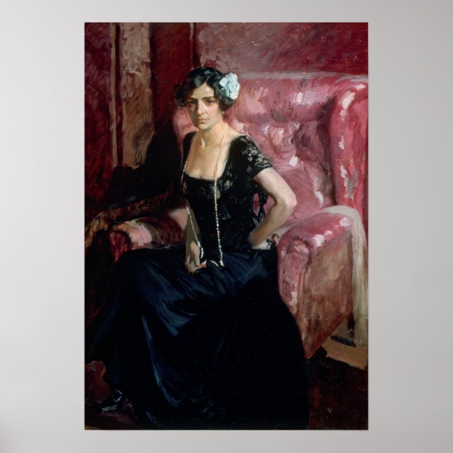 Sorolla - Clotilde in kvällress Poster (Framsidan)