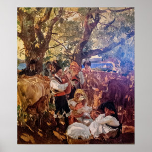 Sorolla - Galicien, pilgrimsfärden Poster