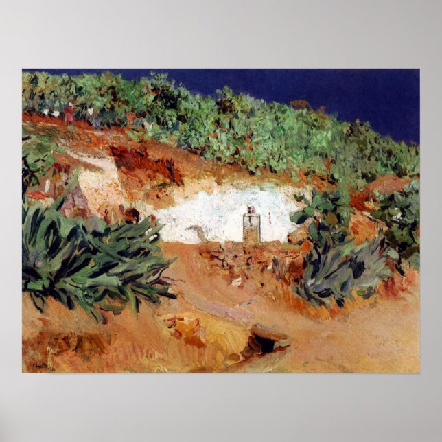 Sorolla - La Casa de Los Gitanos en El Sacromonte Poster (Framsidan)