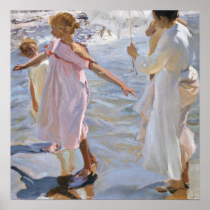 Sorolla - tid för en bath, Valencia Poster