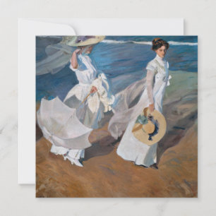 Sorolla Y Bastida - Strullande längs kusten Julkort