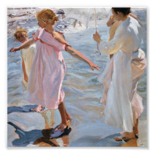 Sorolla Y Bastida - Time for a Bathe, Valencia Fototryck