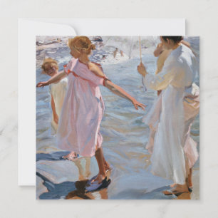Sorolla Y Bastida - Time for a Bathe, Valencia Julkort