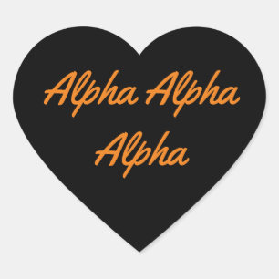 Sorority Namn Halloween Heart Sticker Hjärtformat Klistermärke