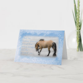 Sorraia Mustang Don Juan - 5x7 Holiday Card Helgkort