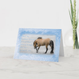 Sorraia Mustang Don Juan - 5x7 Holiday Card Helgkort