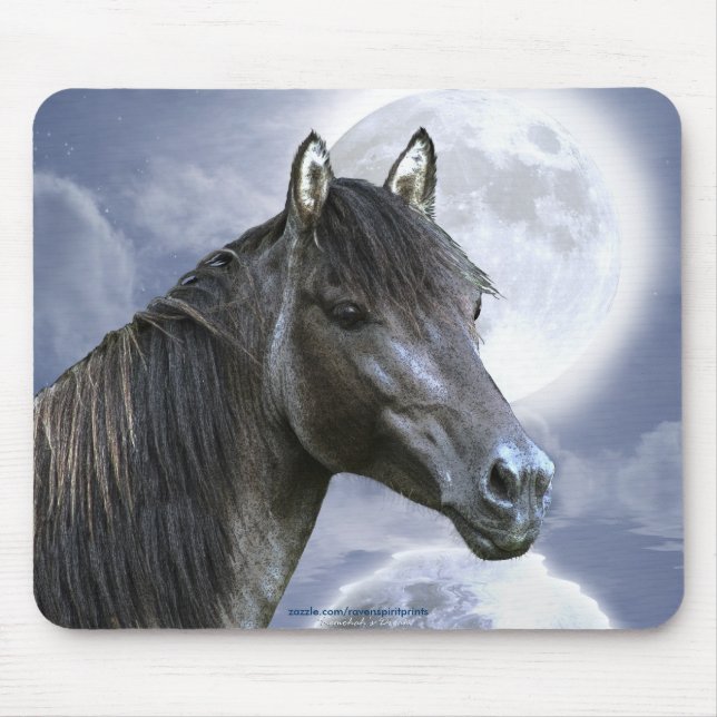 Sorraia Spain Mustang Stallion Horse & Mousepad Musmatta (Framsidan)