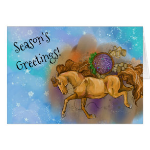 Sorrel Horse Dreamcatcher jul Hälsningskort