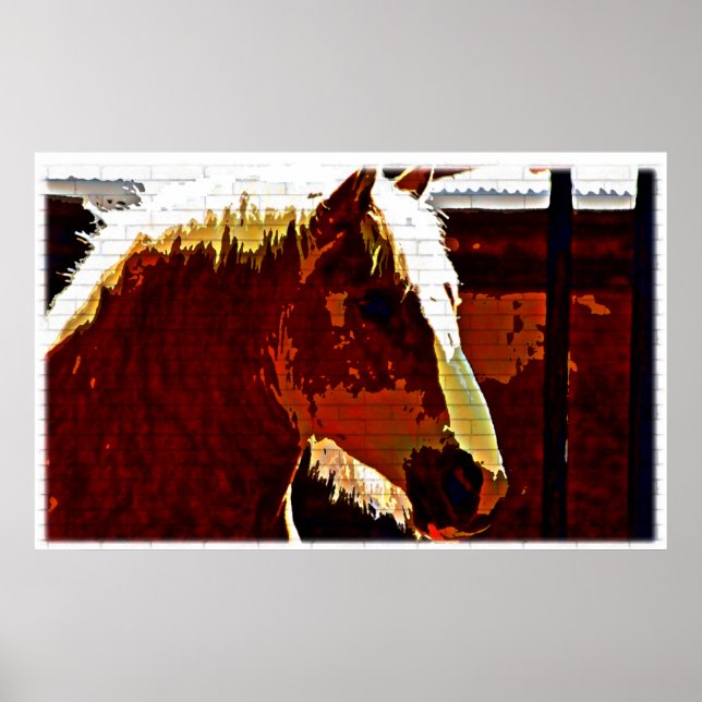 Sorrel Horse in Profile Poster (Framsidan)