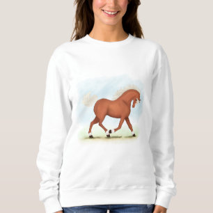 Sorrel Horse with Blaze & Socks Equestrian T Shirt
