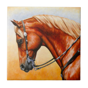 Sorrel Western Pleasure Quarter Horse Kakelplatta