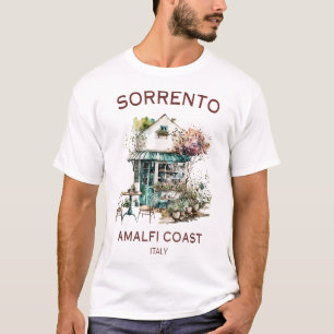 Sorrento Amalfi Kusten Italien Italia Caf Travel T Shirt