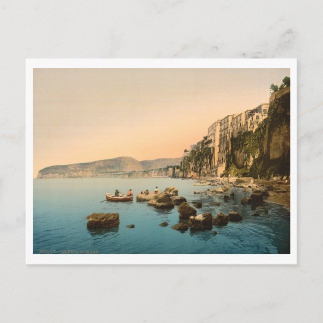 Sorrento by Sea, Neapel, Kampanien, Italien Vykort (Framsida)