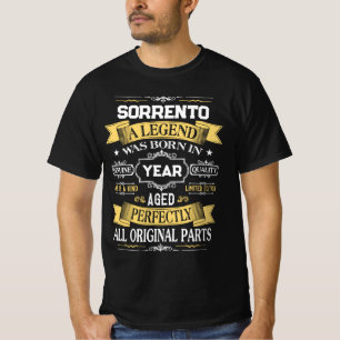 SORRENTO En Legend Födde i År T Shirt