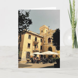 Sorrento för tomt hälsningskort för italien kort