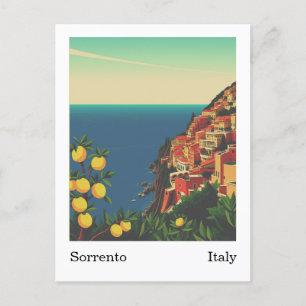 Sorrento, Italien Art Retro Vykort