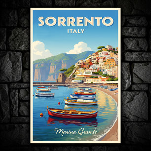 Sorrento, Italien: En Vintage 1960s Poster samling