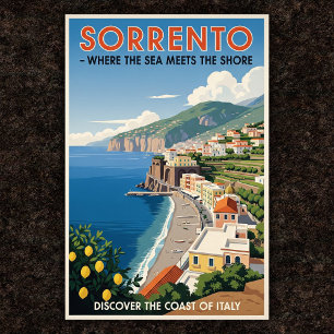 Sorrento, Italien: En Vintage 1960s Poster samling