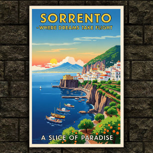 Sorrento, Italien: En Vintage 1960s Poster samling