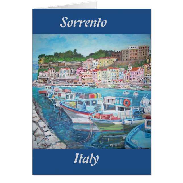 Sorrento italien - hälsningskort (Framsidan)