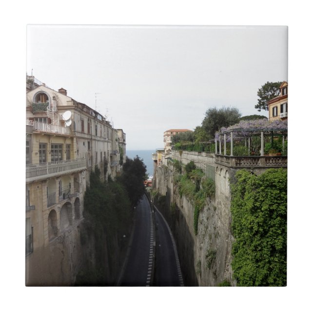 Sorrento italien kakelplatta (Framsidan)