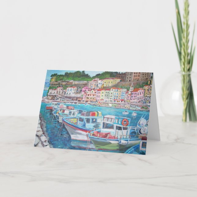 Sorrento, Italien - Kort (Framsida)