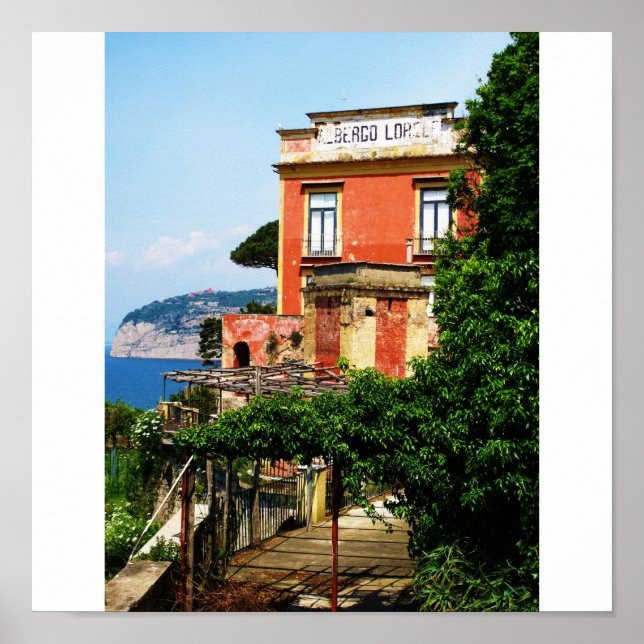 Sorrento, Italien Poster (Framsidan)