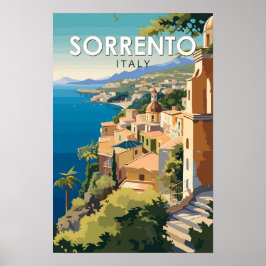 Sorrento Italien Resa Konst Vintage Poster