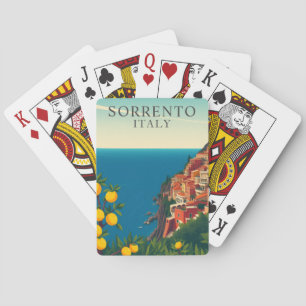 Sorrento Italien Spelkort Däck Vintage Resa