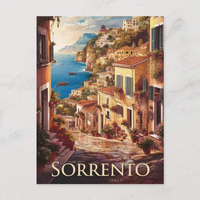 Sorrento Italien Street Vykort (Framsida)