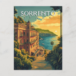 Sorrento Italien - Vibrant Cityscape Vykort