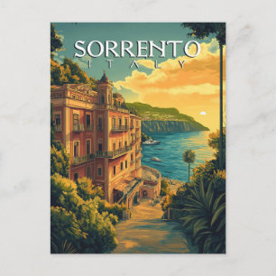 Sorrento Italien - Vibrant Cityscape Vykort