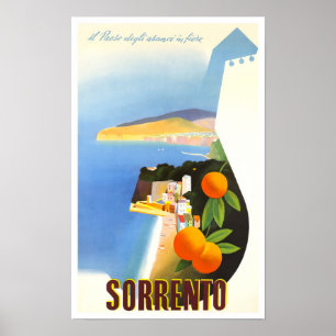 Sorrento Italien vintage resor Poster