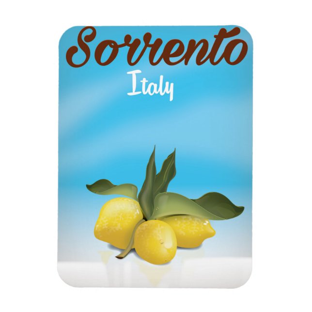Sorrento Italienska semesteraffisch Magnet (Vertikal)