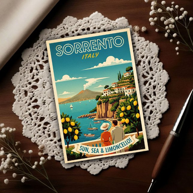 Sorrento, Italy: A Vintage 1960s  Vykort (Skapare uppladdad)