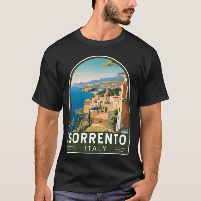 Sorrento Italyravel Art Emblem friends T Shirt (Framsida)