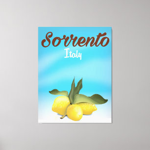 Sorrento reser den italienska semestern affischen canvastryck