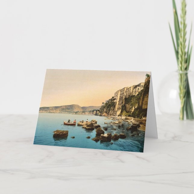Sorrento vid havet, Neapel, Italien Classic Photoc Kort (Framsida)