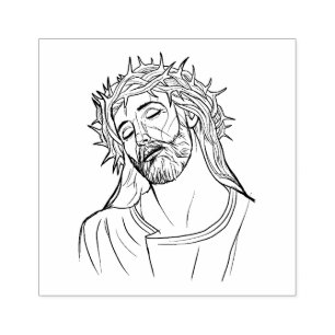 Sorrowful Jesus krona av taggar Stämpel