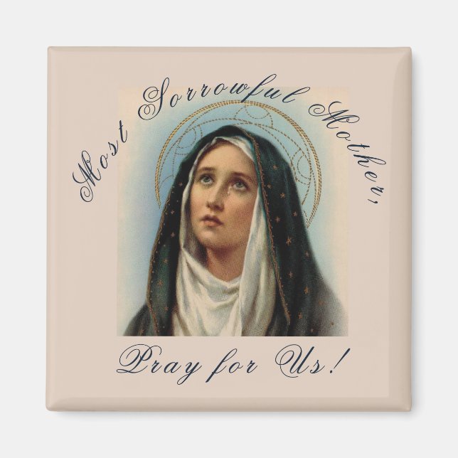 Sorrowful Mor Seven Sorrows Magnet (Framsidan)