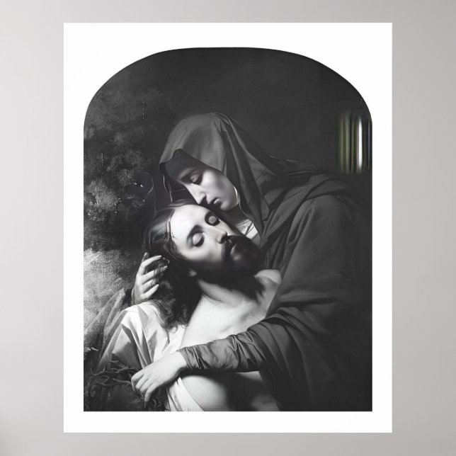 Sorrowful Mor Virgin Mary Catholik Poster (Framsidan)