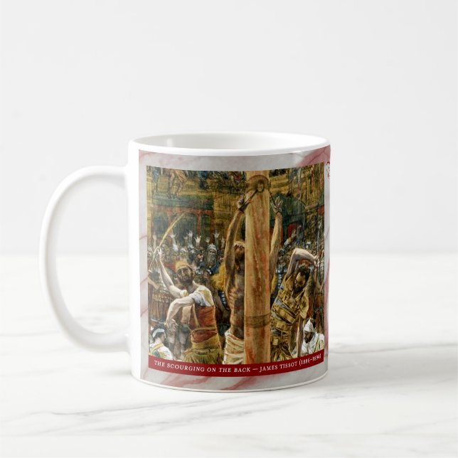 Sorrowful Rosary Mysteries Item #2: Scourging Kaffemugg (Vänster)