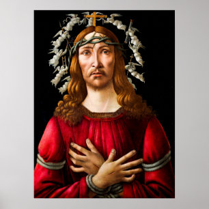 Sorrows man av Sandro Botticelli Poster