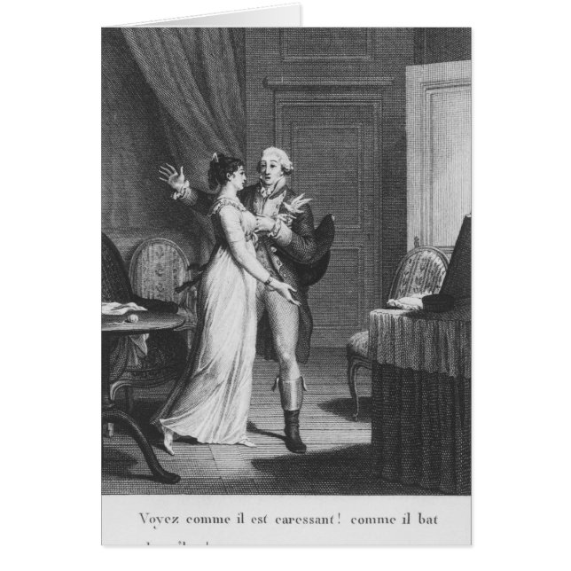 Sorrows of Werther" Hälsningskort (Framsidan)